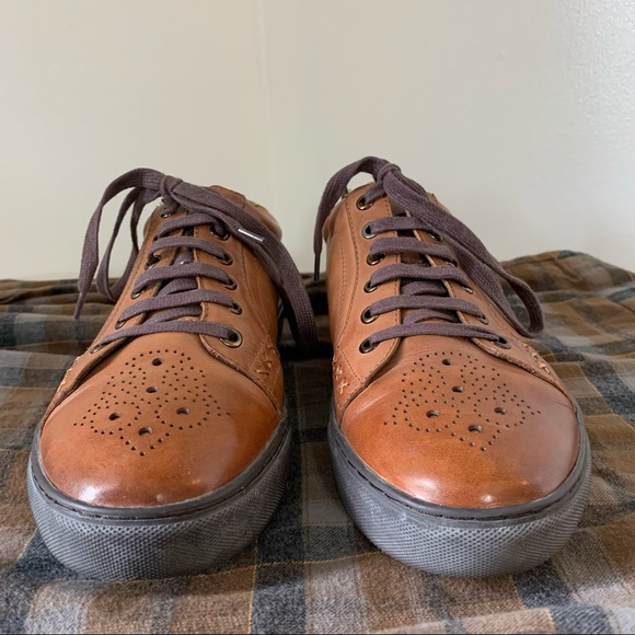 Zanzara Men’s Drum Casual Leather Sneakers - Picture 3 of 10
